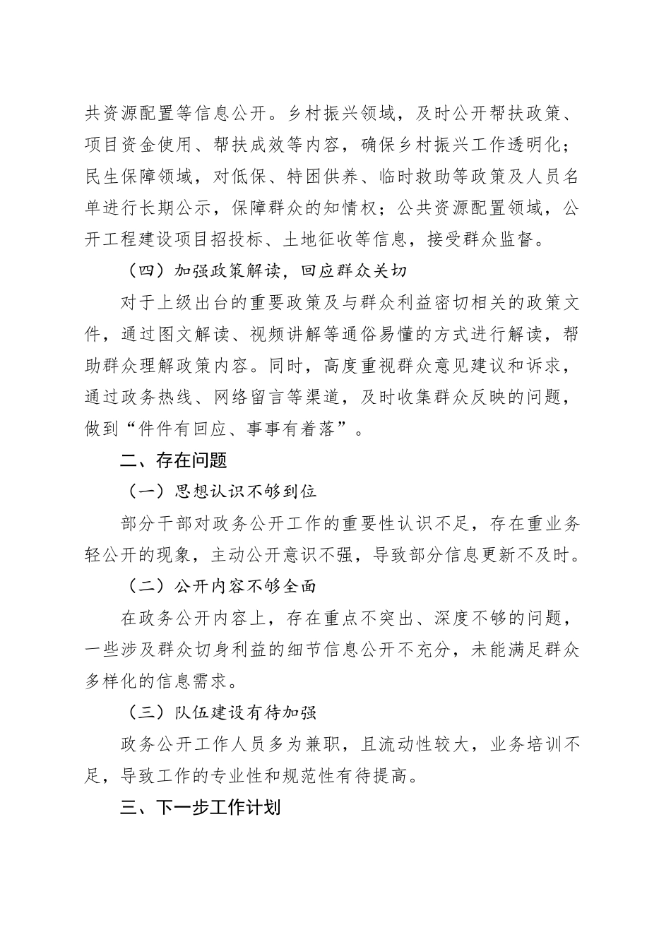 2025年上半年XX镇政务公开工作总结_第2页