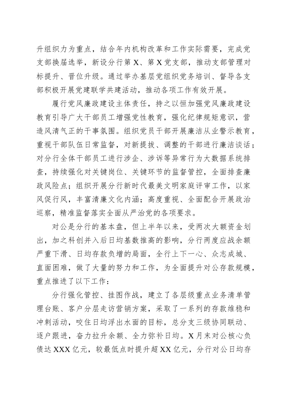 分行2025年半年度总结报告_第2页