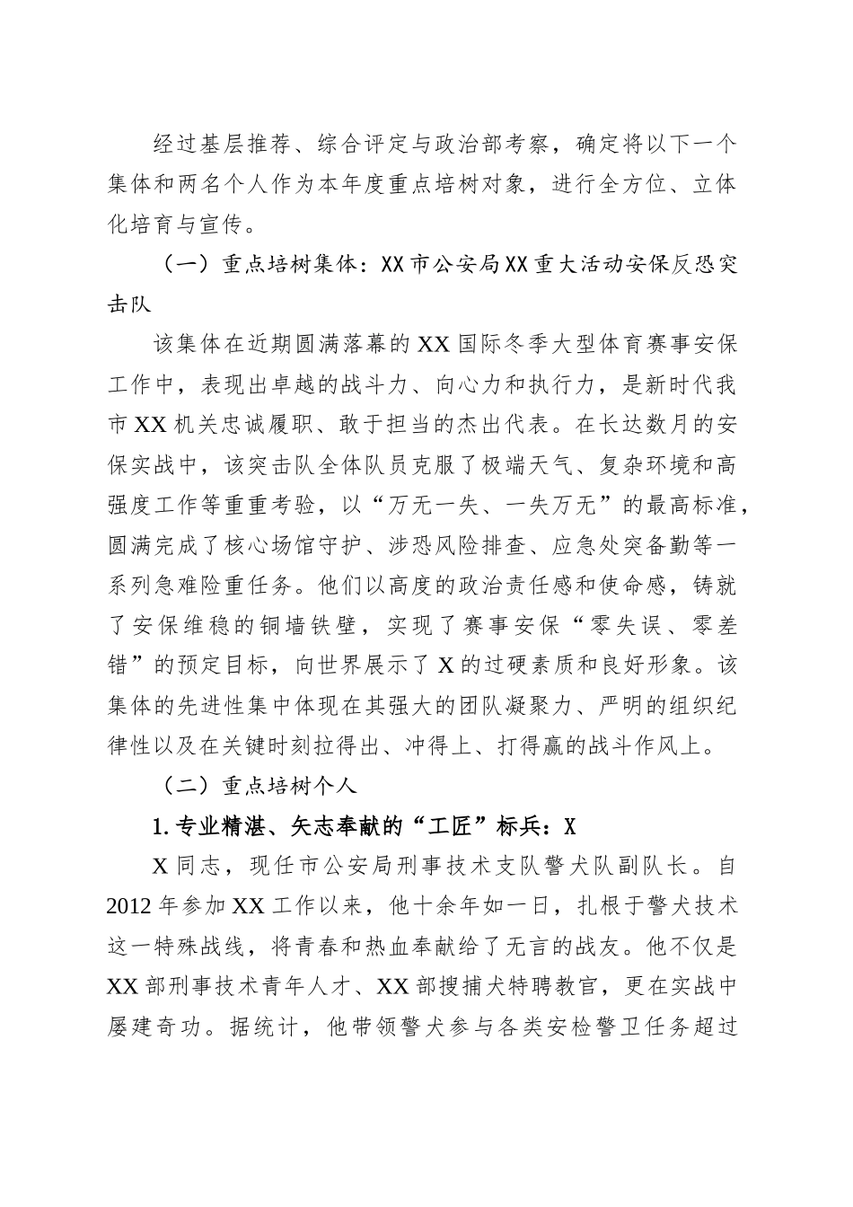 公安局关于深化新时代典型培树工作的实施方案_第2页