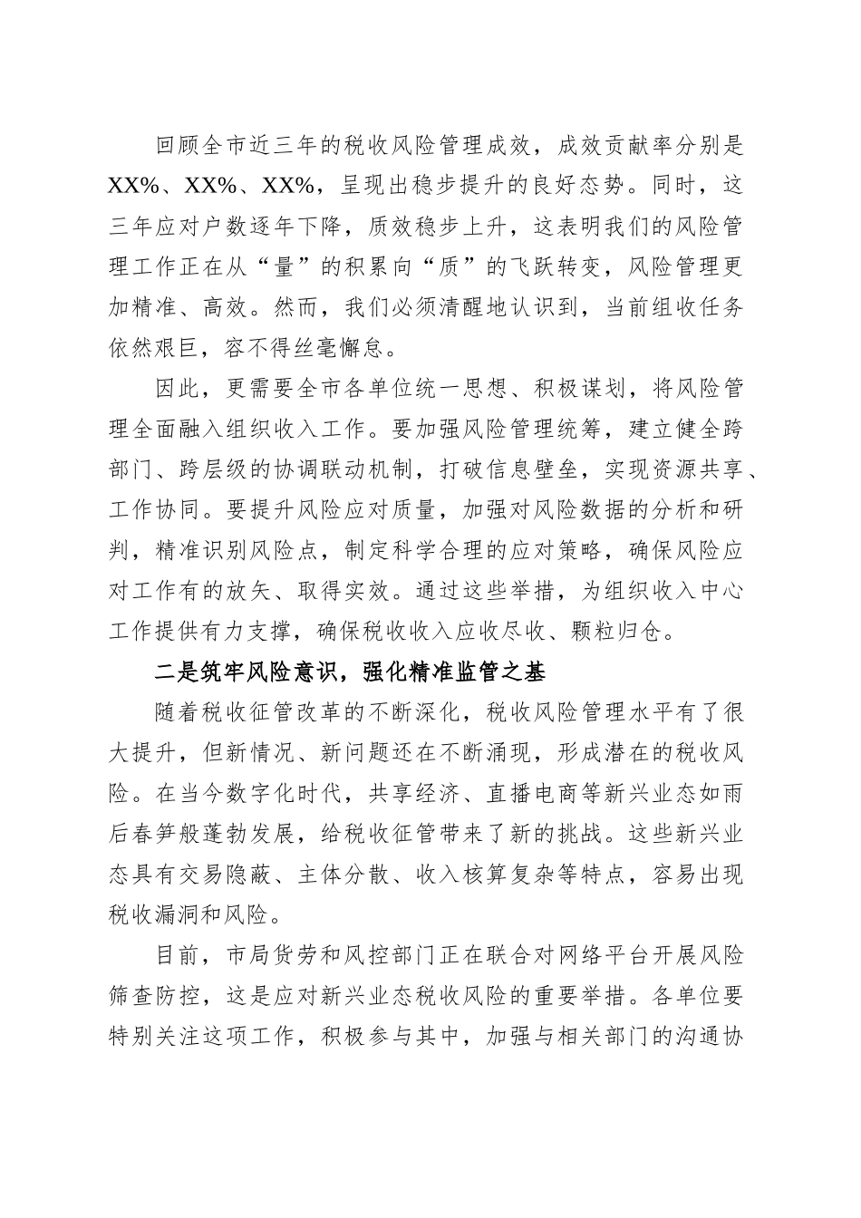 市税务局2025年下半年税收风险管理重点工作安排_第2页