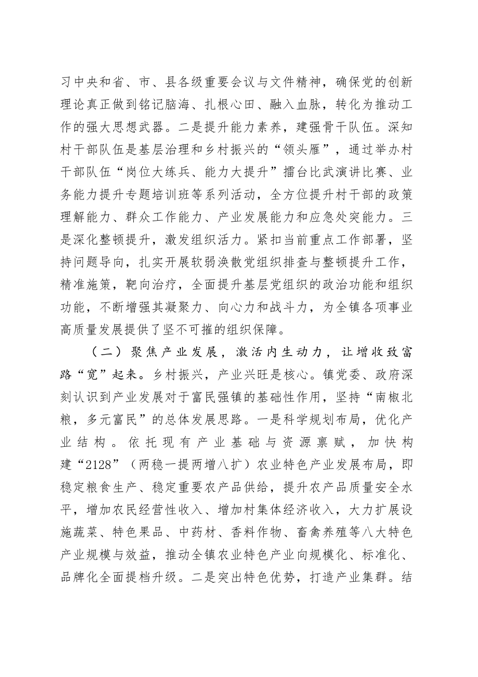 镇党委党建引领乡村全面振兴工作总结_第2页