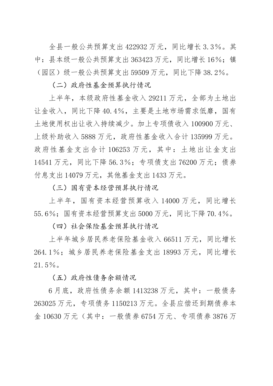 关于X县2025年上半年财政预算执行情况的审查意见_第2页